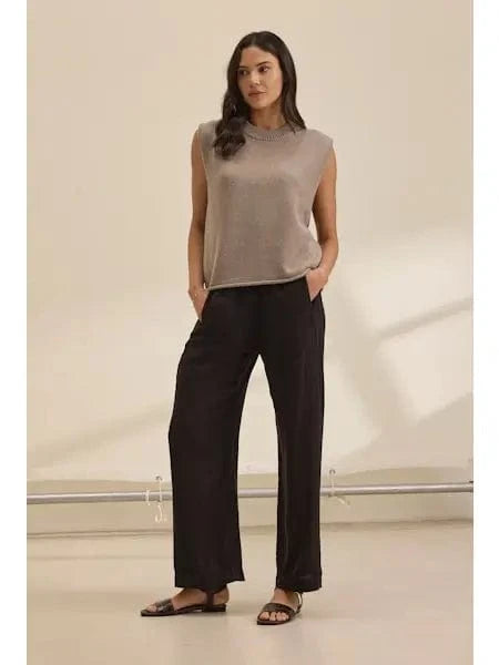 Velvet Pants Velvet with Cleo Wade - Stephanie Pant in Black