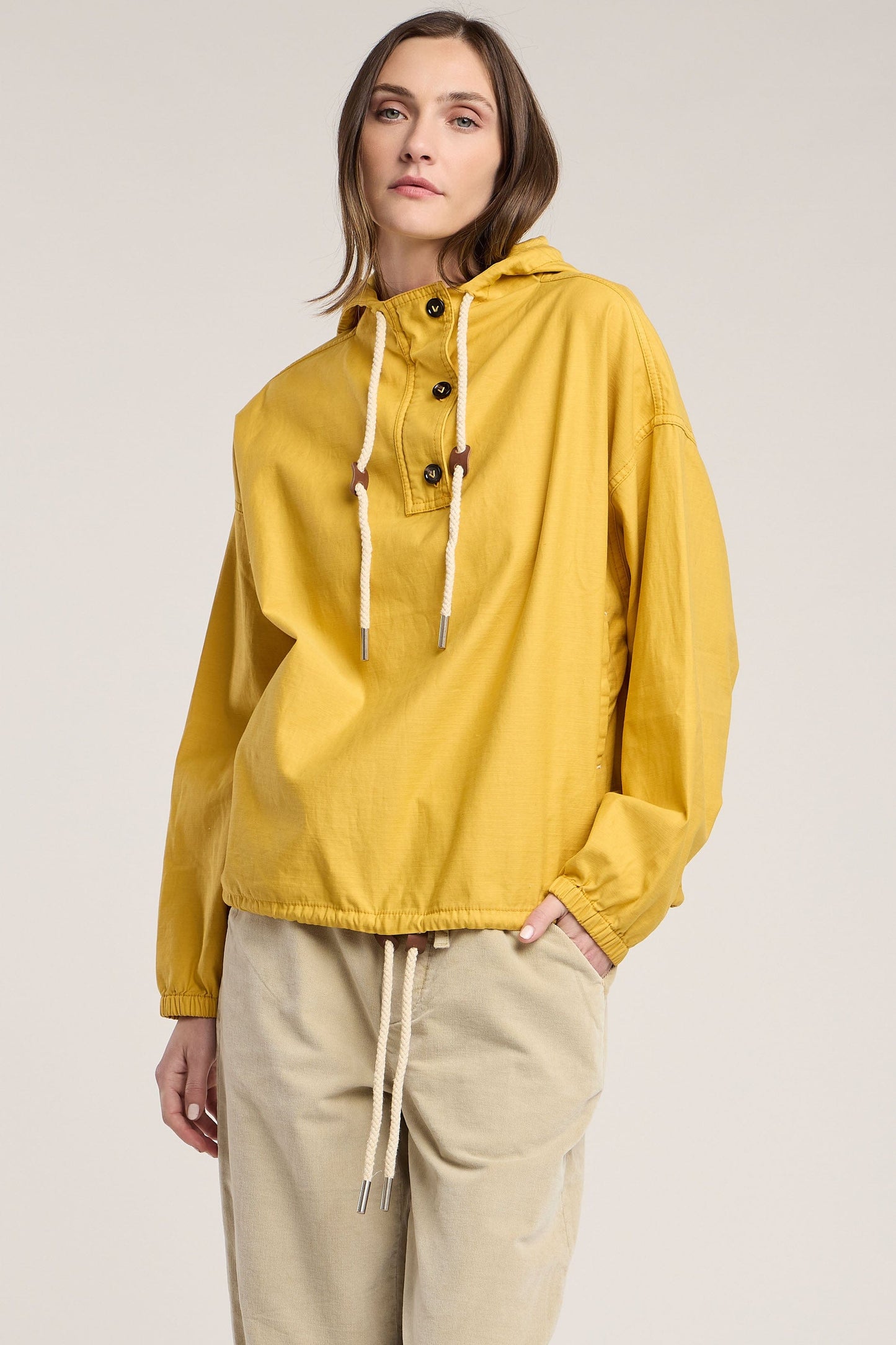 Velvet Shirts & Tops Velvet - Bobbie Hoodie Sweatshirt in Dandelion