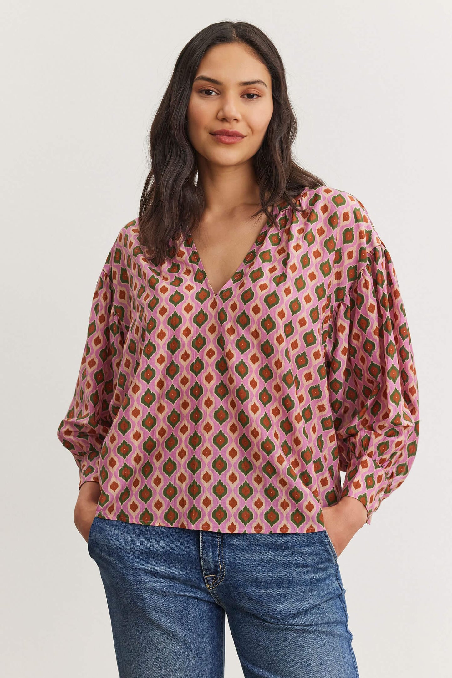 Velvet Sweater Velvet - Keren Top in Pink