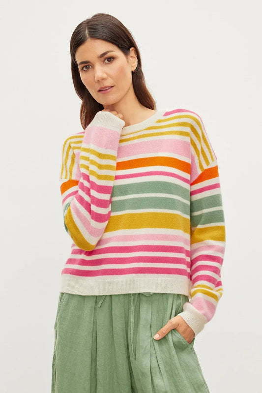 Velvet Sweaters Velvet by Graham & Spencer - Anny Sweater in Multi Stripe