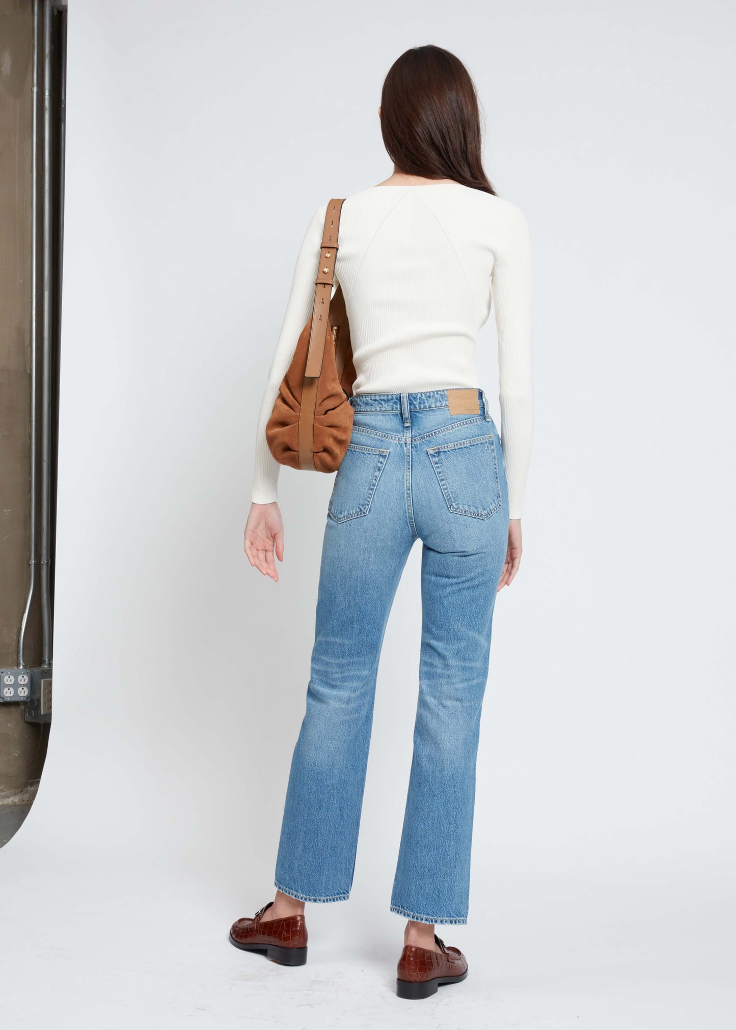 Rag & Bone Tops Rag & Bone Asher Long sleeve in Ivory