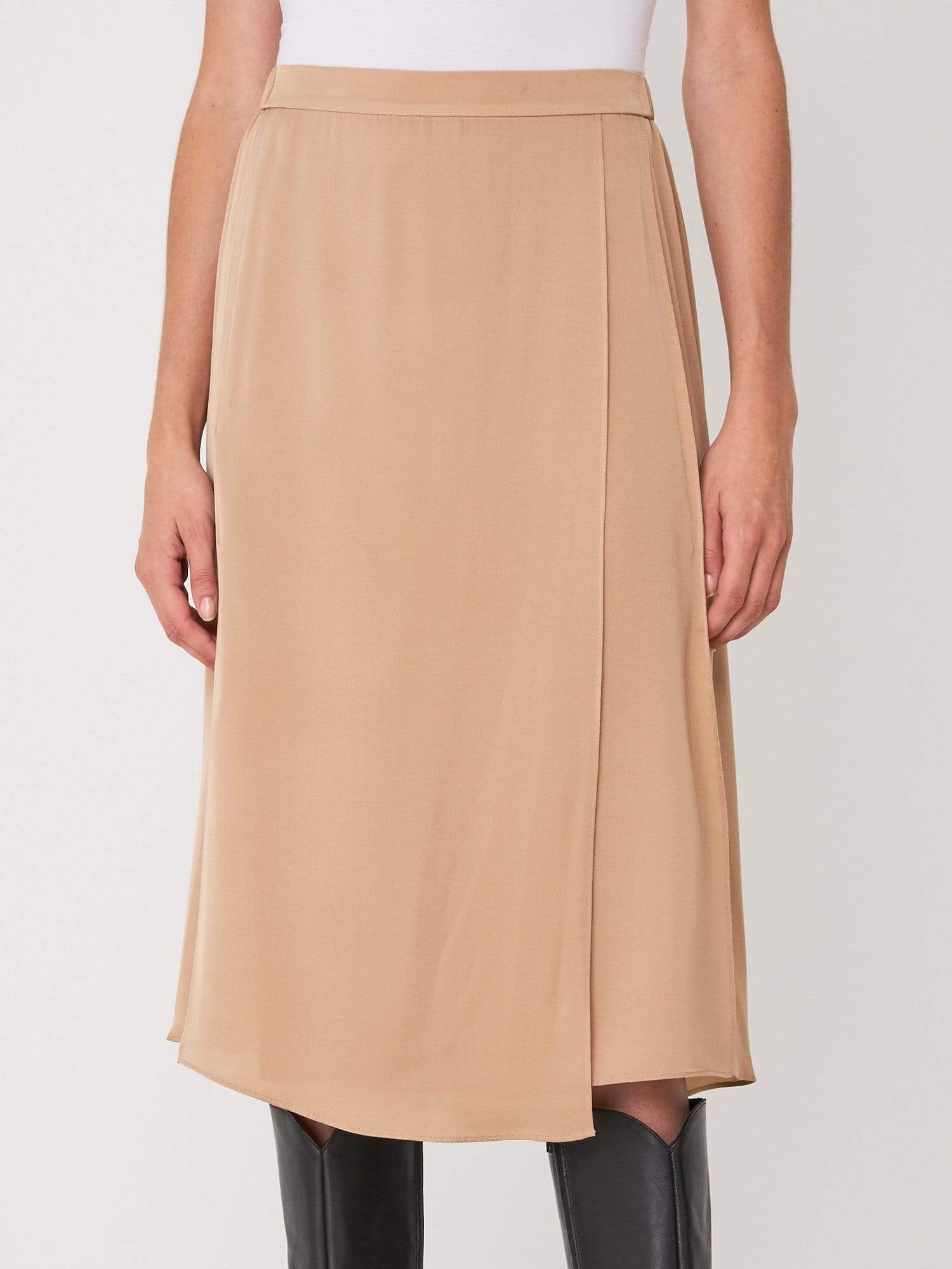 Repeat Cashmere silk skirt in Powder Basicality on Sale