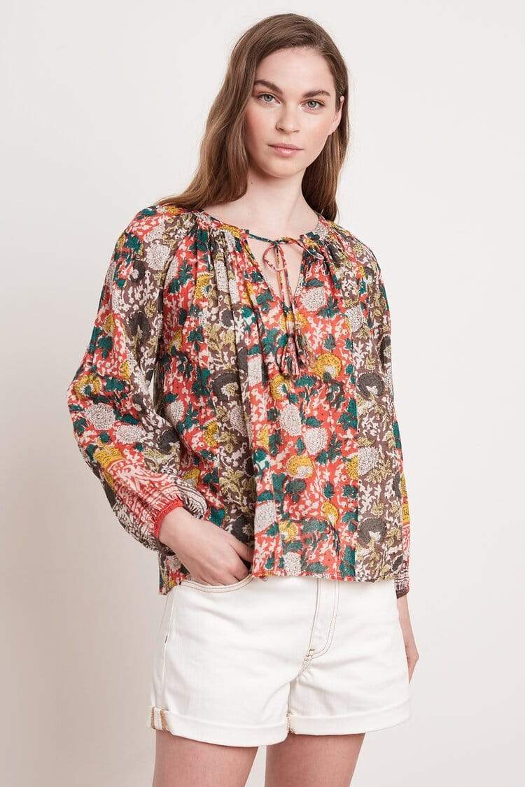 Velvet Blouses S Velvet Paz Raglan top in Multi
