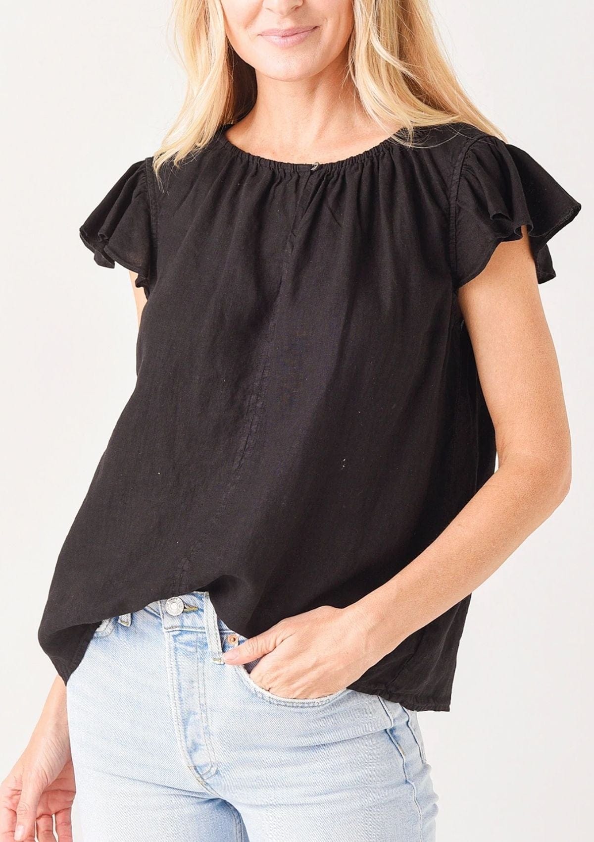 Velvet Tees Velvet Irene top in black