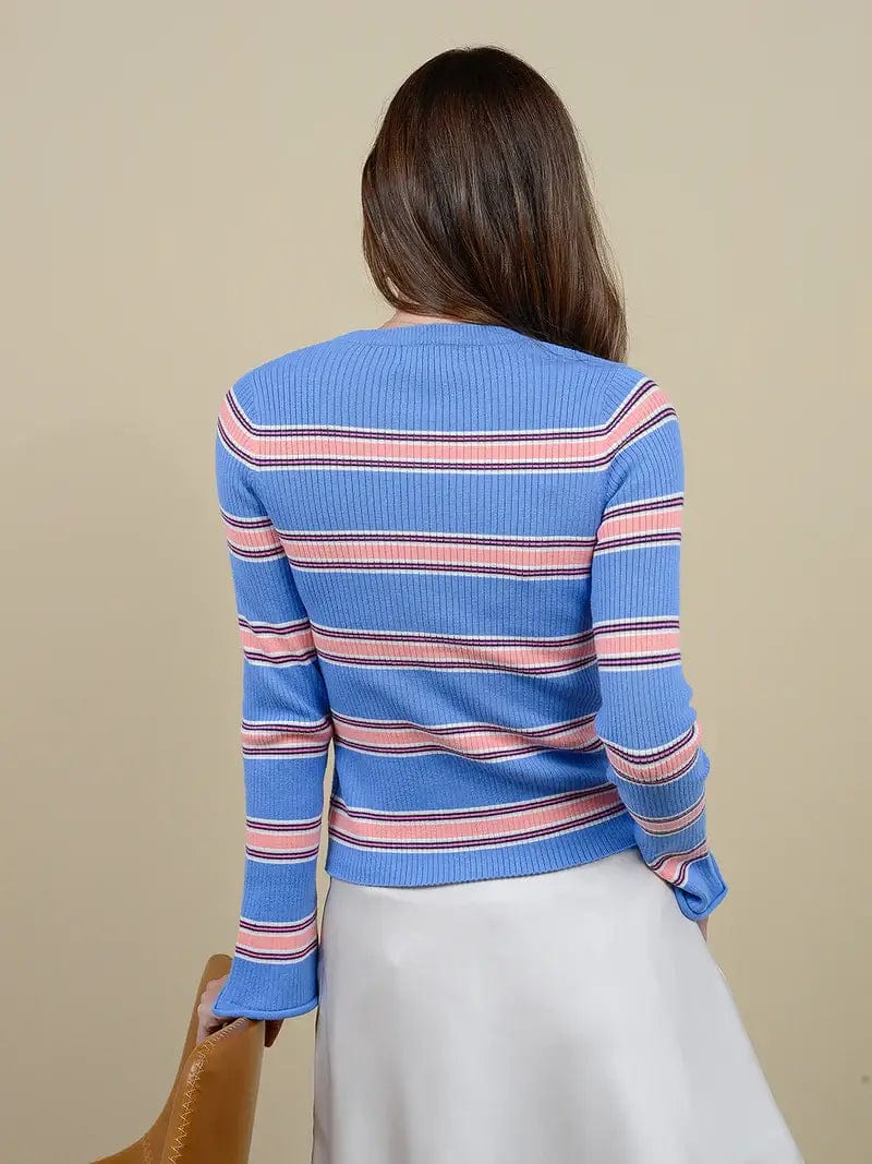 27 Miles Malibu Sweaters 27 Miles - Laroi Sweater in Cornflower Blue