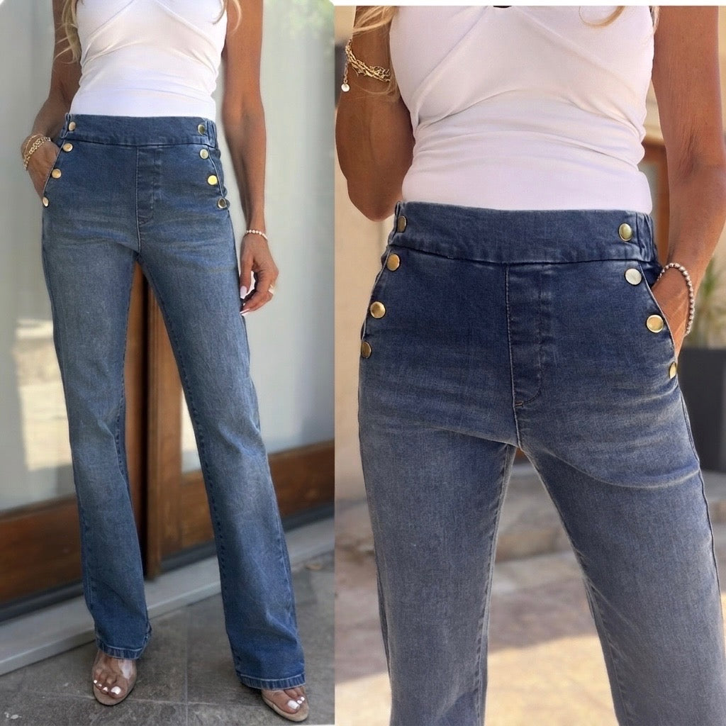 Bevy Flog - Ellen Denim Pant