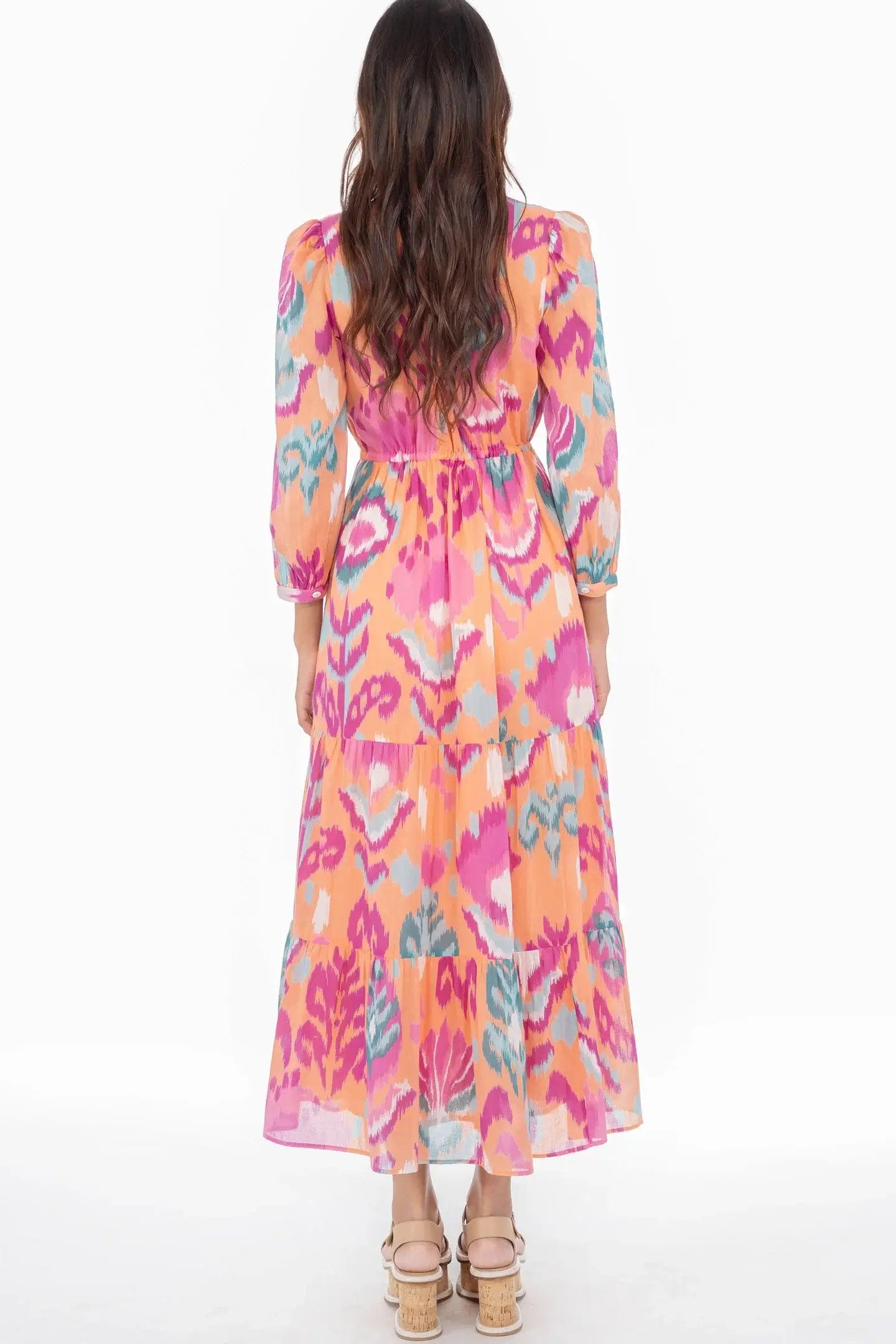 Banjanan Dresses S Banjanan  - Castor dress in Ikat Floral Spice