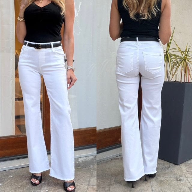 Bevy Flog Pants Bevy Flog - Amanda Pant in white denim