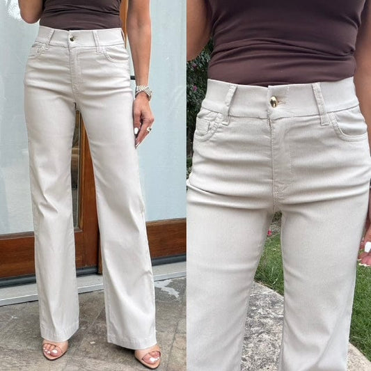 Bevy Flog Pants Bevy Flog - Amy Pant in Beige Stipe