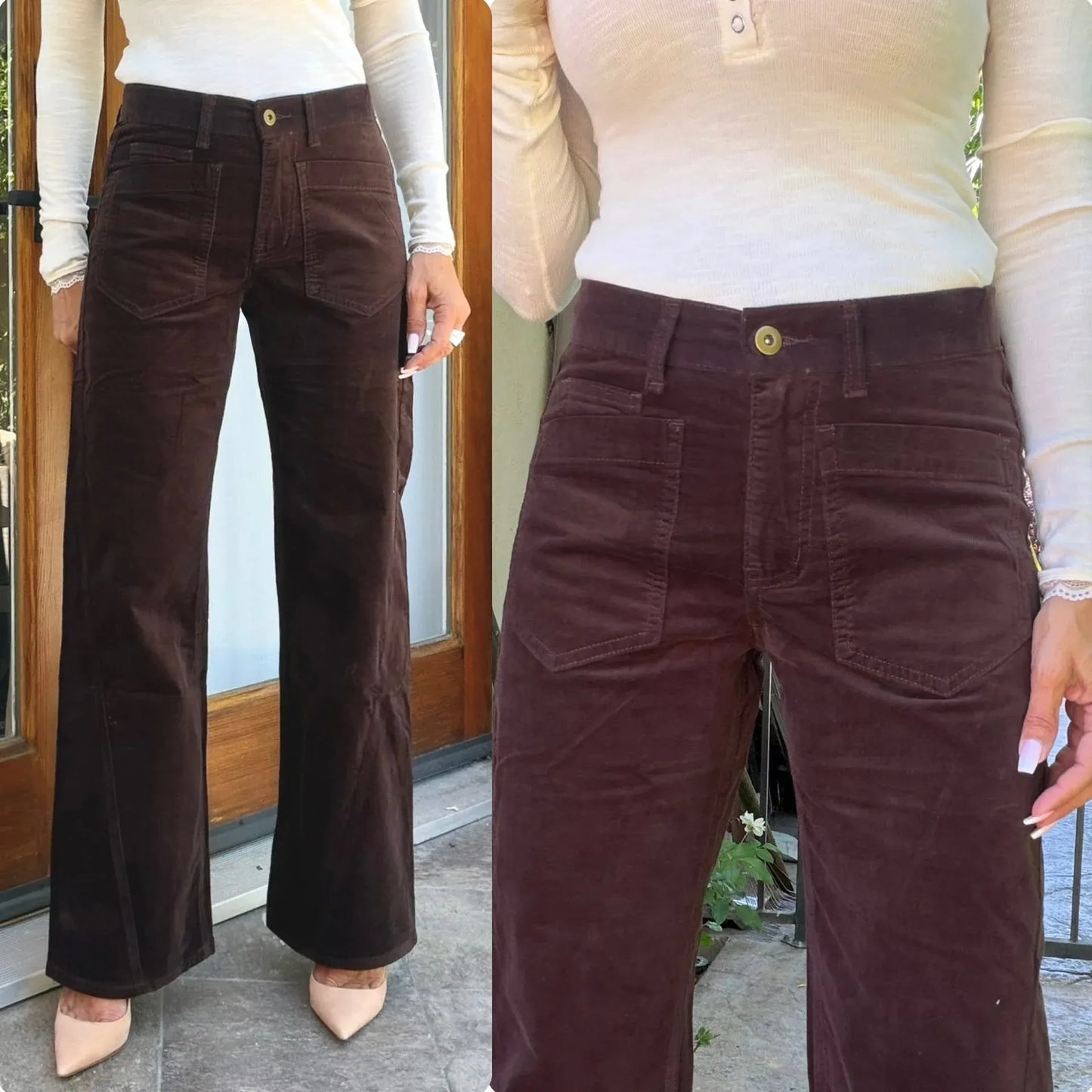 Bevy Flog Pants Bevy Flog - Bailey pant in espresso velvet cord