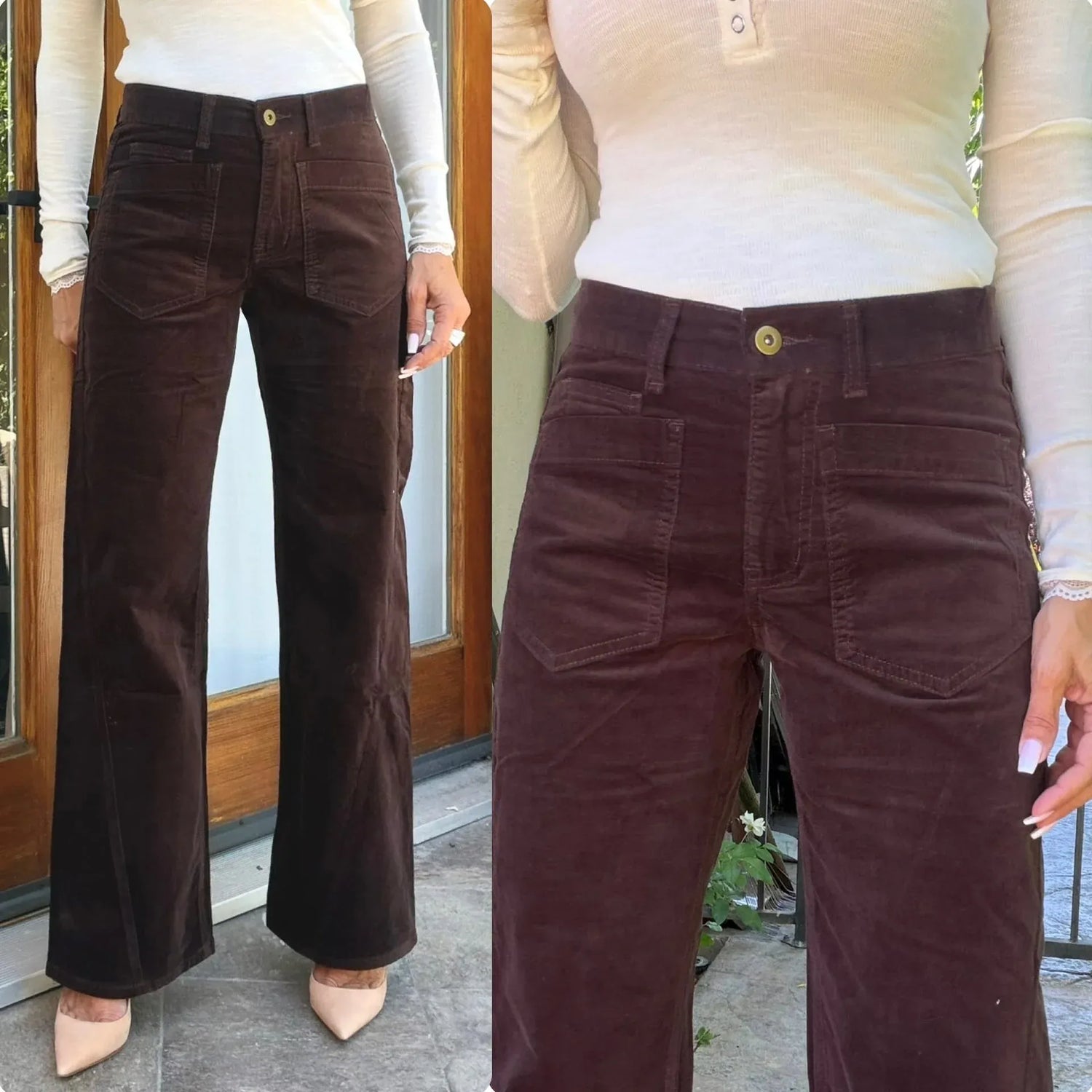 Bevy Flog Pants Bevy Flog - Bailey pant in espresso velvet cord