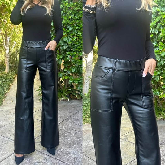 Bevy Flog Pants Bevy Flog - Christine Pant in Black Vegan