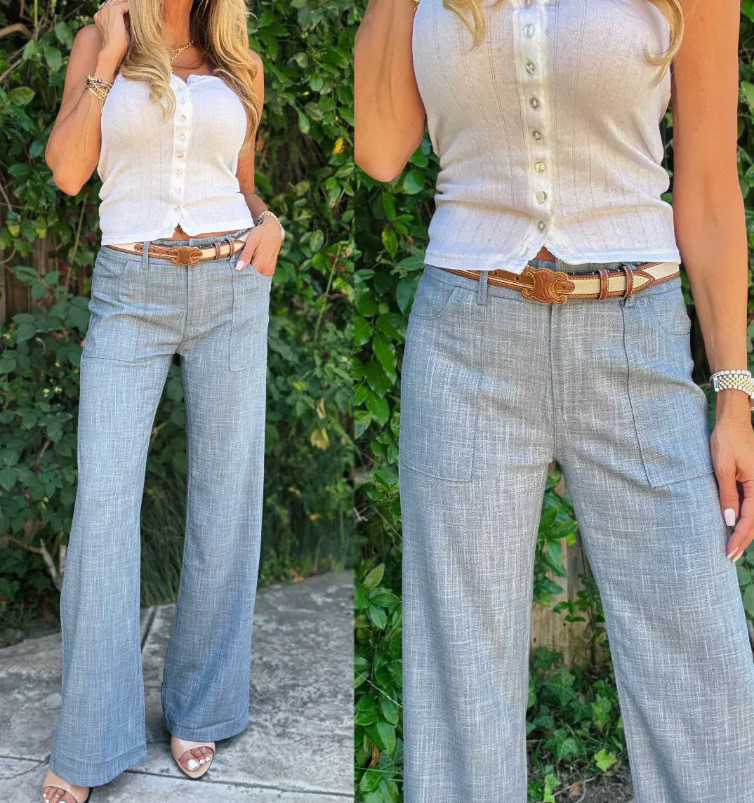 Bevy Flog Pants Bevy Flog - Christy Pant in Blue wash