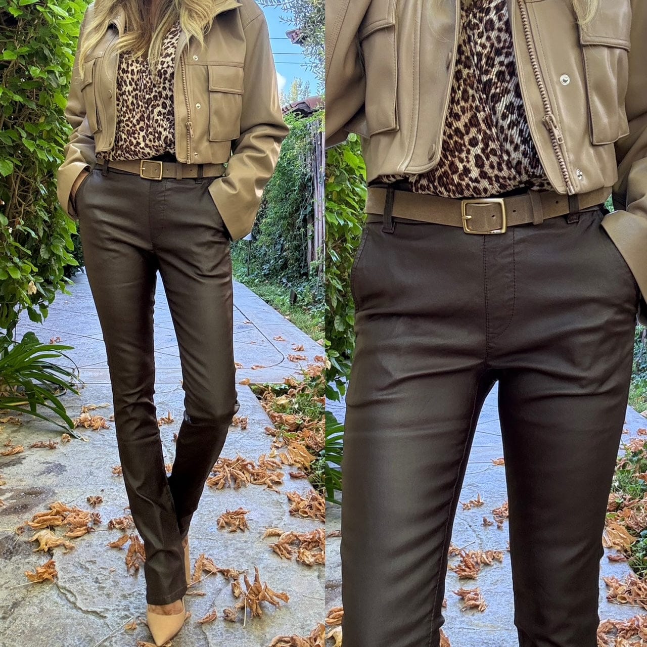 Bevy Flog Pants Bevy Flog - Nansi Pant in Brown Vegan