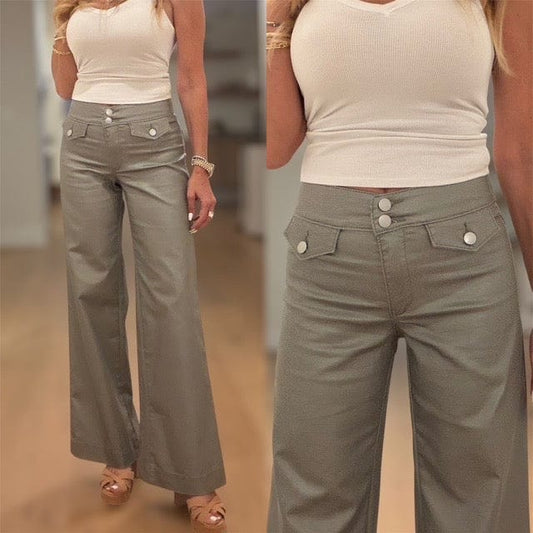 Bevy Flog Pants Bevy Flog - Stacy pant in green check