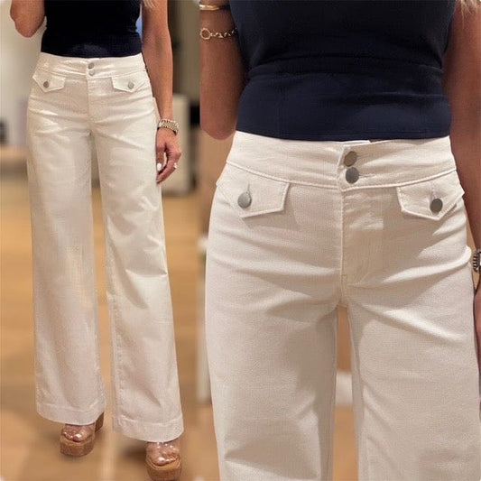 Bevy Flog Pants Bevy Flog - Stacy pant in white check