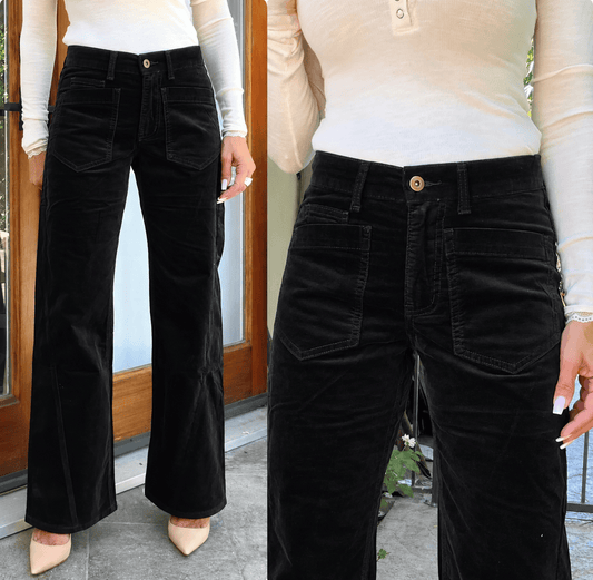 Bevy Flog Pants Bevy Flog - Tami Pant in Black Soft cord
