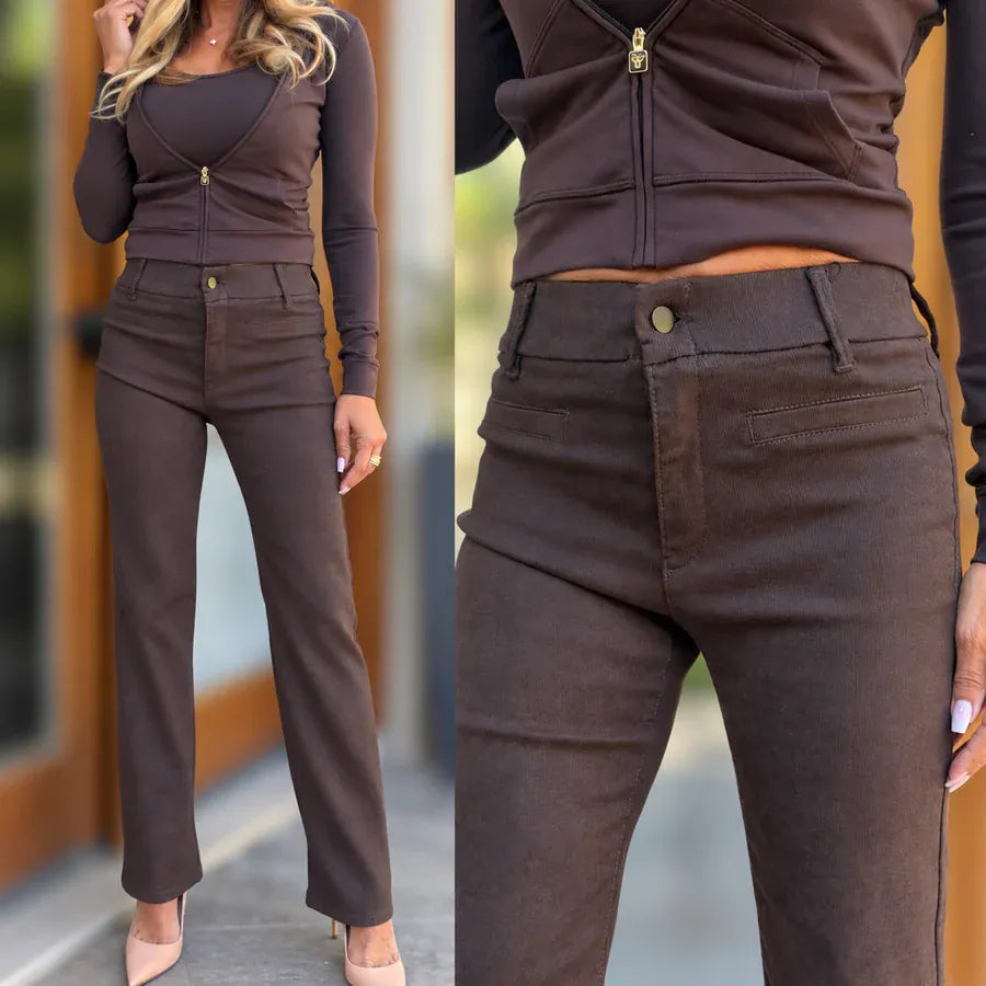 Bevy Flog Pants Bevy Flog - Tami Pant in Brown Soft cord