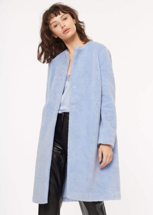 CAMI NYC Coats XS CAMI NYC - Emmy Sherpa Coat in Alpine blue