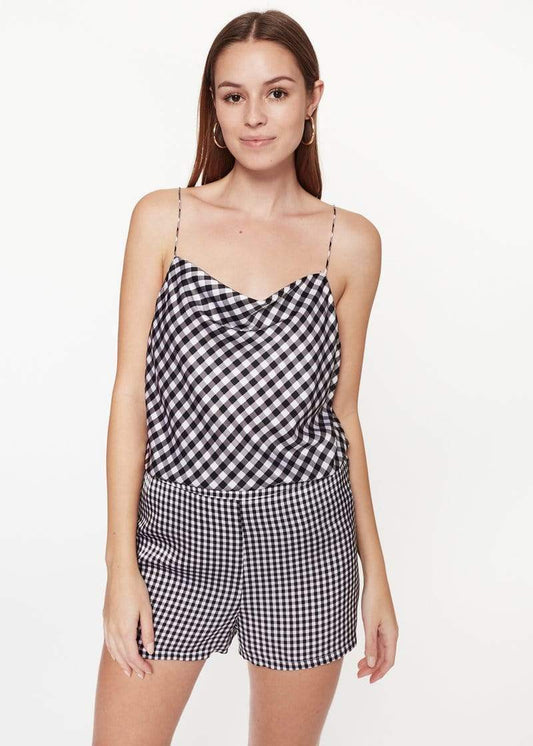 CAMI NYC Shorts CAMI NYC - Matilda Short in Black Mini Gingham