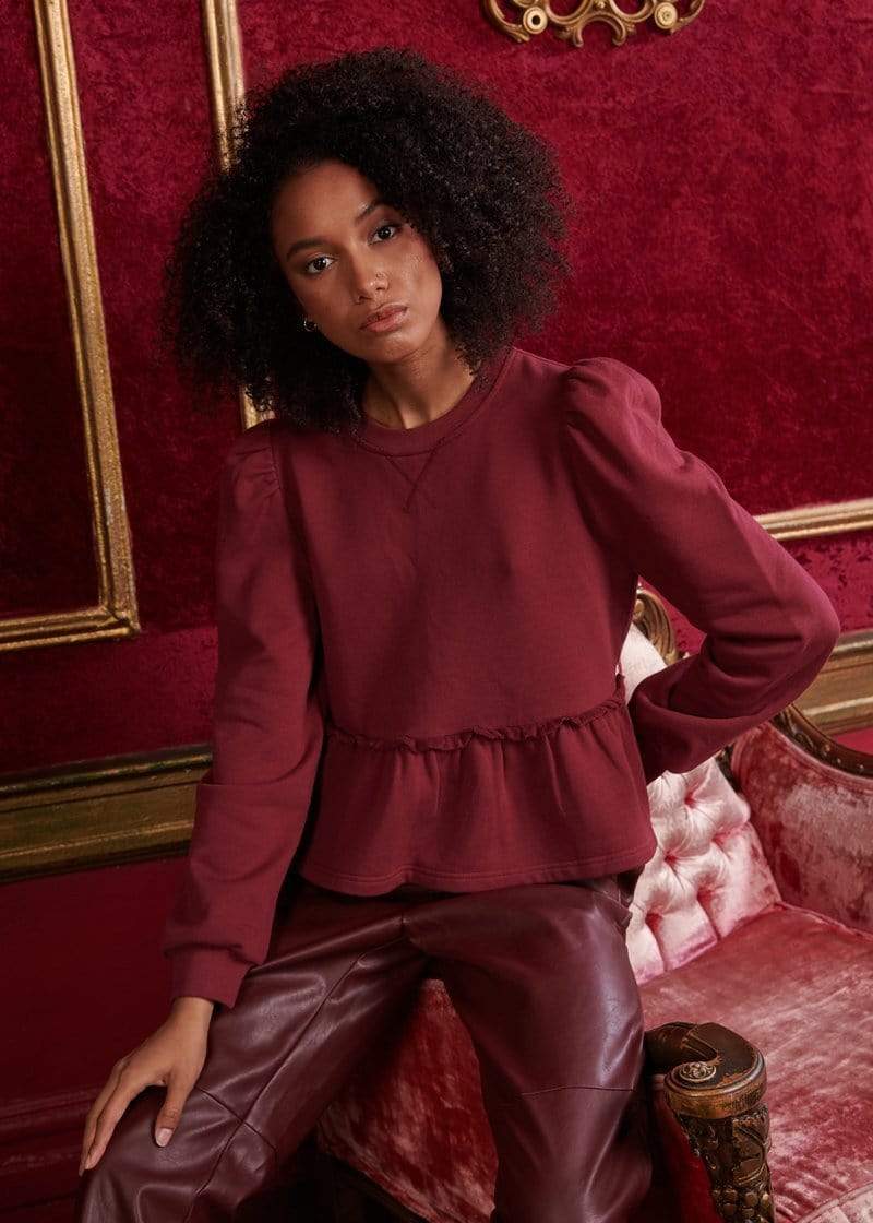 CAMI NYC Sweatshirts S Cami NYC - Lyra Sweatshirt in Currant