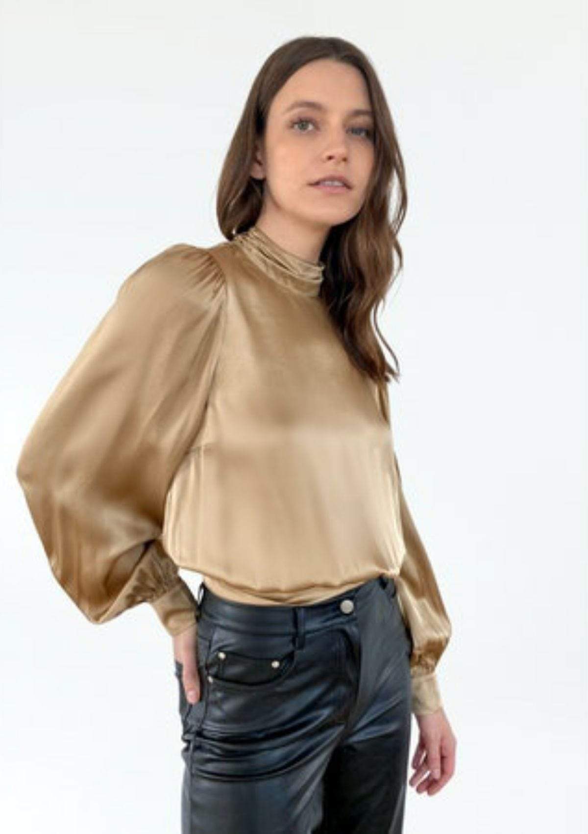 CAMI NYC Tops S CAMI NYC - Valencia top in Cashew gold