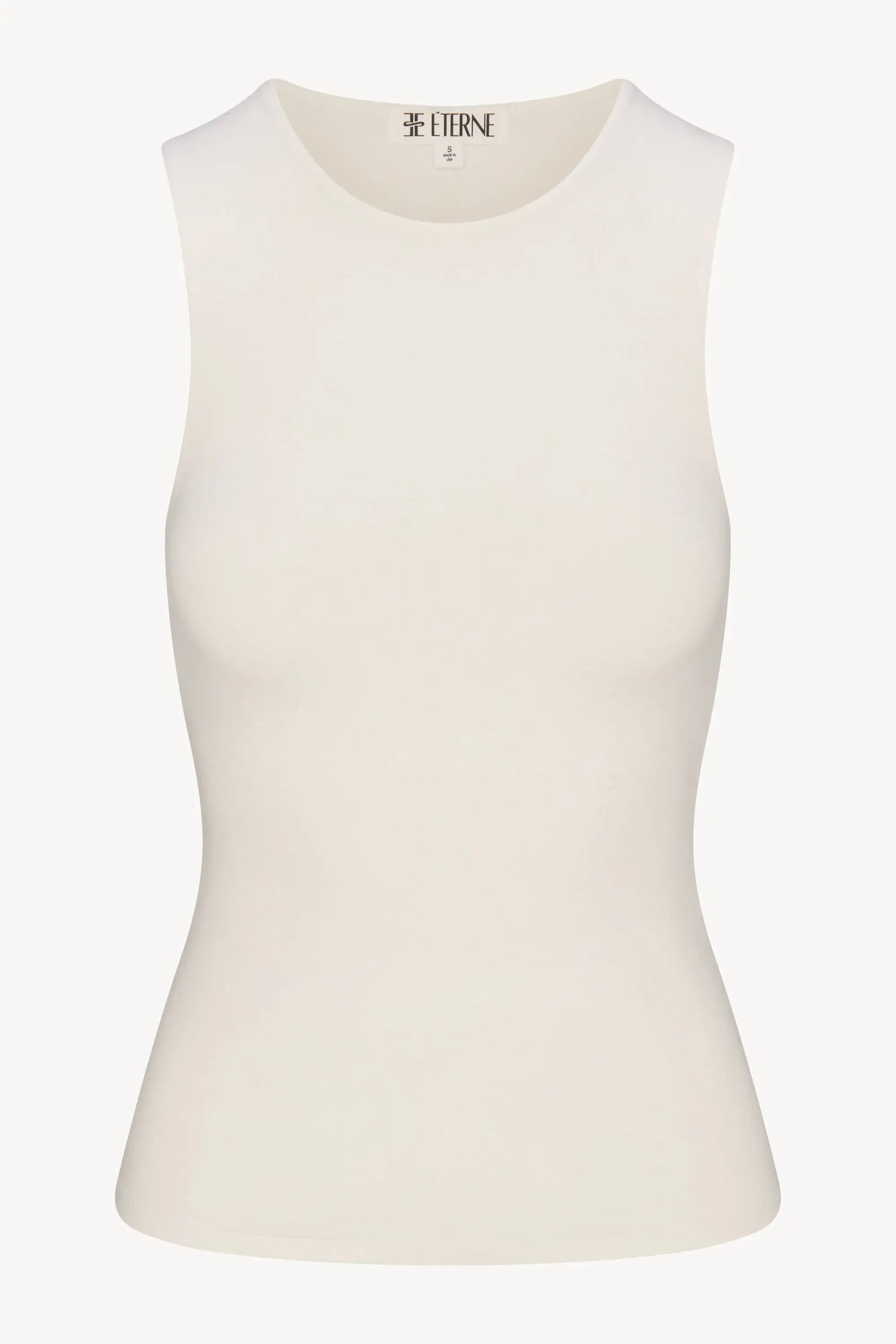 Eterne Shirts & Tops Eterne - Sleeveless Crewneck Top in Ivory