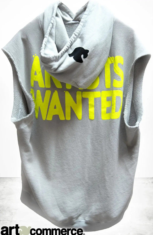 FREECITY Jackets freecity  ARTISTSWANTED CUTOFF SUPERYUMM BIGGY hoodie - silver rock