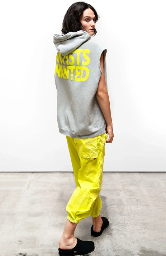 FREECITY Jackets freecity  ARTISTSWANTED CUTOFF SUPERYUMM BIGGY hoodie - silver rock