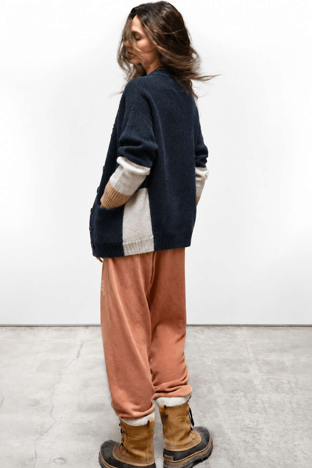 FREECITY Knitwear Freecity - cashmere lux cardigan in squids mix up