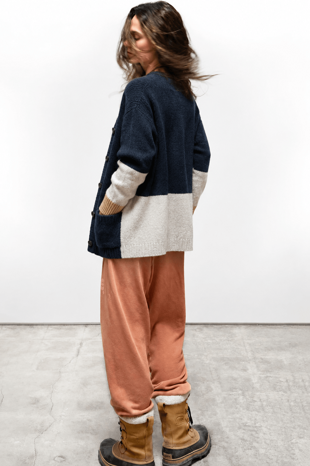 FREECITY Knitwear Freecity - cashmere lux cardigan in squids mix up