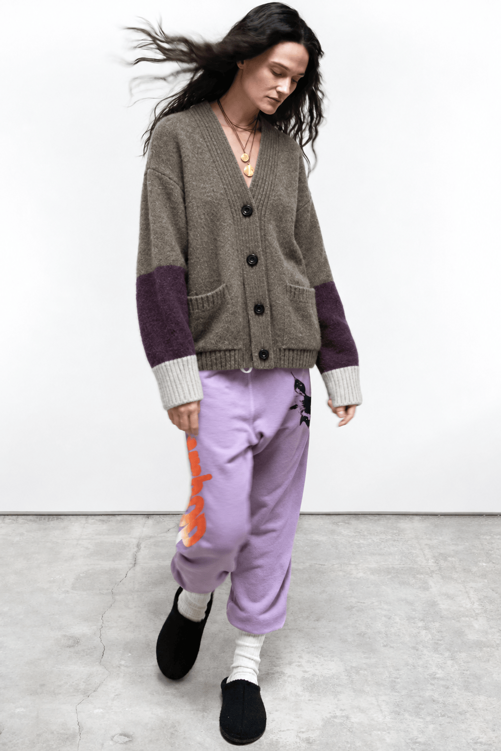 FREECITY Knitwear Freecity - cashmere lux cardigan in twigs mix up
