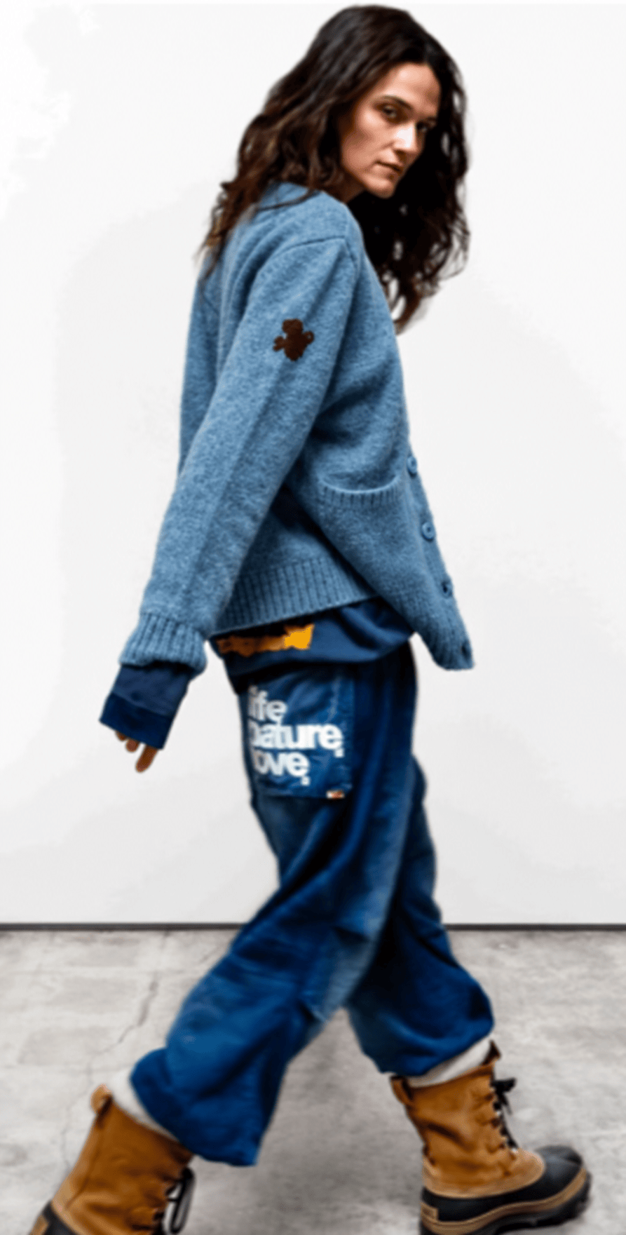 FREECITY Knitwear Freecity - Superyumm Norwegian wool pocket cardigan in norwegian blue