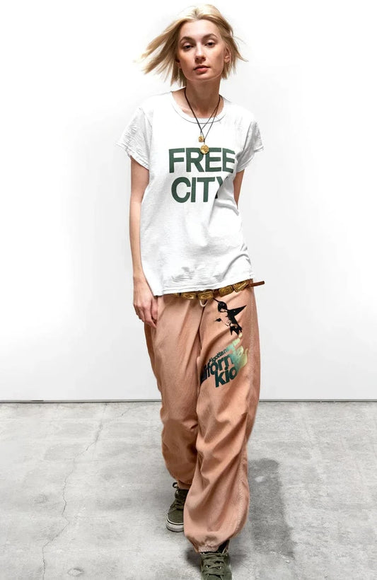 FREECITY Sweaters Freecity - California kid loose drawcord pant in canyon powder