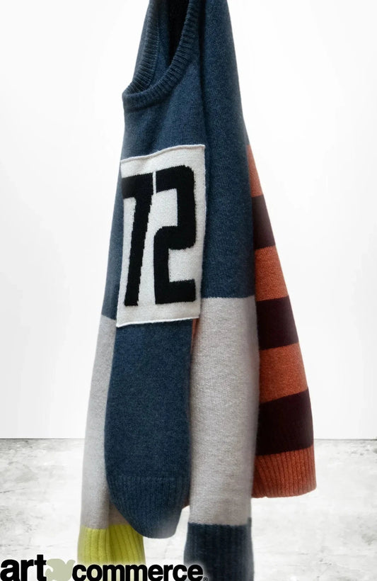 FREECITY Sweaters Freecity - Canyon Kid '72 Lux crew in Mineral blue mix