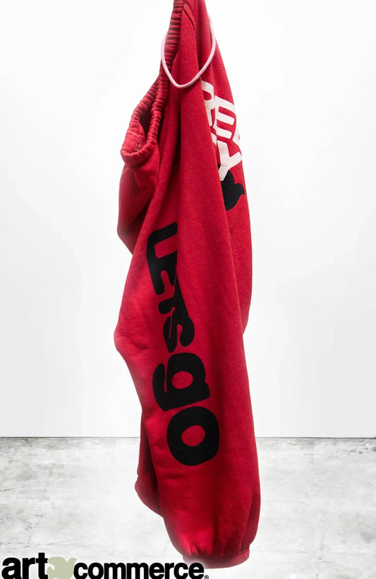 FREECITY Sweatpants Freecity Circa'99 Og Letsgo Oldschool Polyblend/Fluff Sweat - Artyard Red