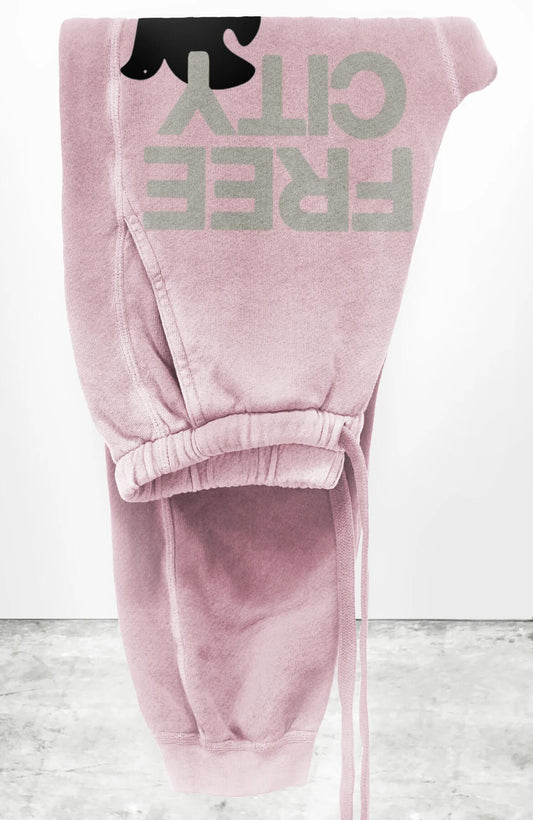 FREECITY Sweatpants FREECITY LARGE SUNFADES pocket sweatpant - Ballerina
