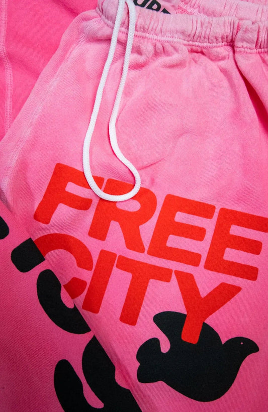FREECITY Sweatpants FREECITYLETSGO OG SUPERVINTAGE sweatpant - pink plant