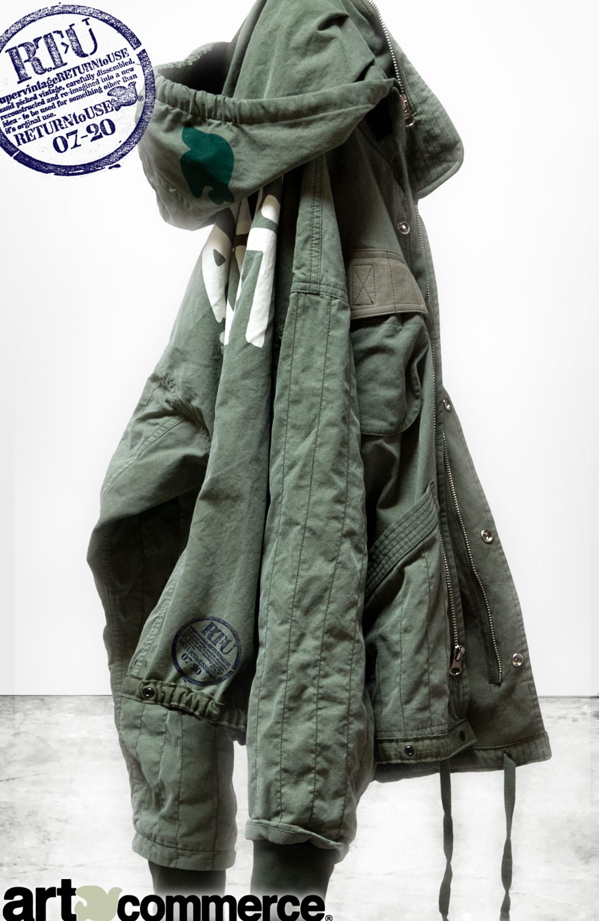 FREECITY Sweatpants S Freecity - Supervintage jacket w/hood in RTU tent