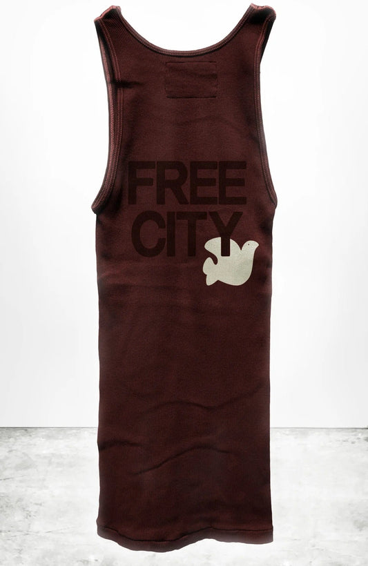 FREECITY Tank Tops XS - S FREECITY RTU/1999 SUPERVINTAGE TANK in rusty shrooms
