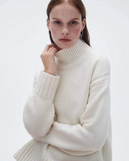 Guest In Residence Sweaters Guest In Residence - Cozy Turtleneck in cream