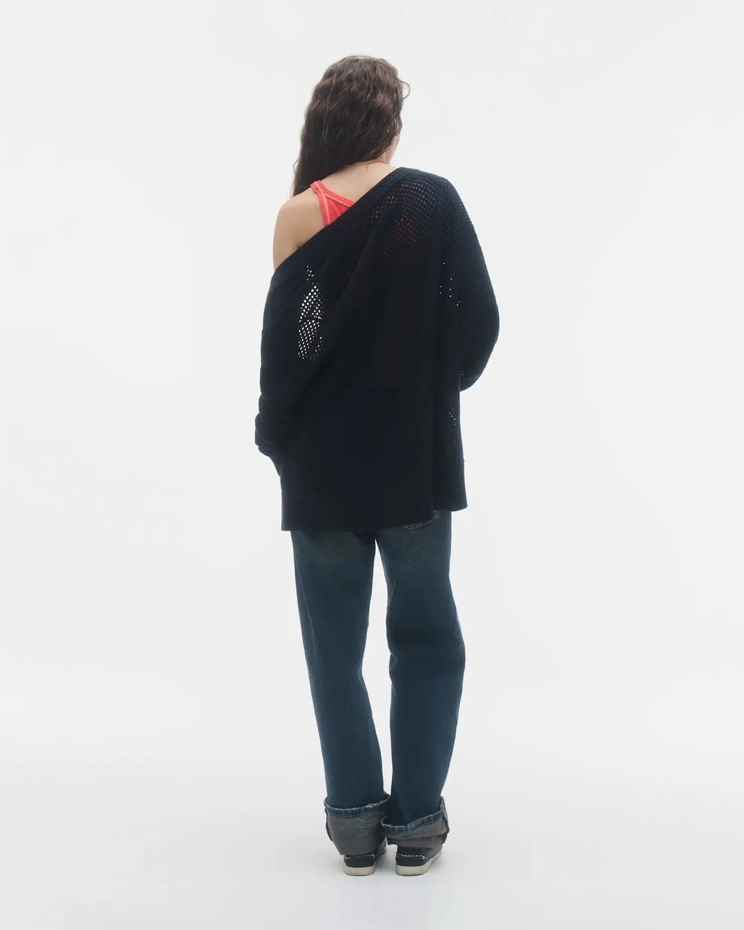 Guest In Residence Sweaters Guest In Residence - The Net Cardigan in Midnight