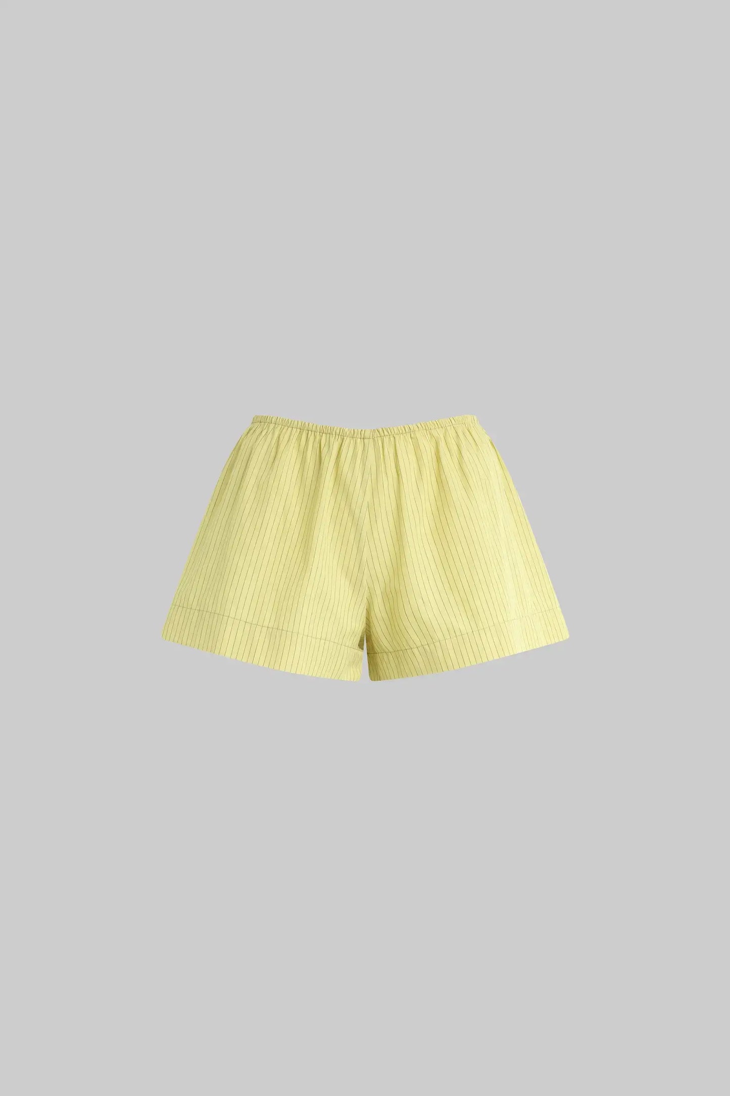 Leset Pants Leset - Yoshi Stripe Summer Short in Lemon Yellow chocolate