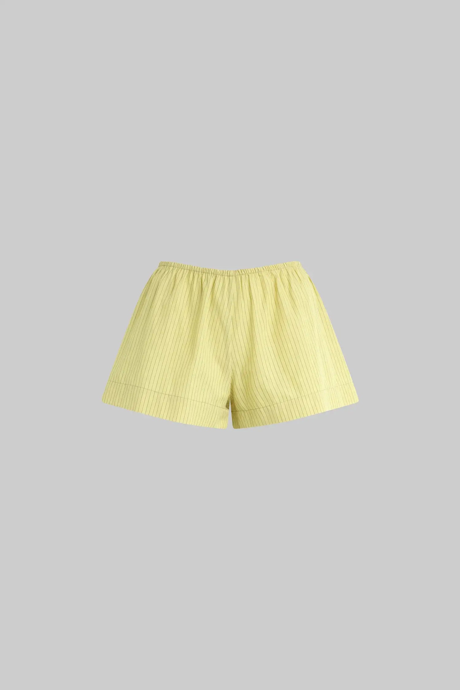 Leset Pants Leset - Yoshi Stripe Summer Short in Lemon Yellow chocolate
