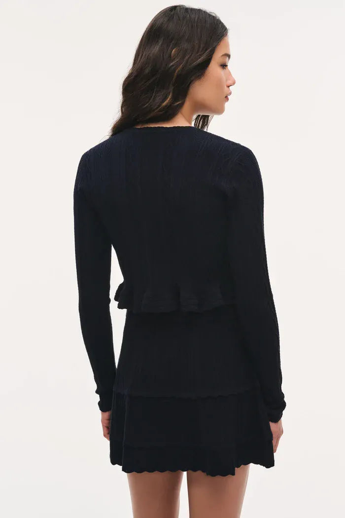 Love Shack Fancy Cardigan Love Shack Fancy - Orly Cardigan in Midnight Kiss
