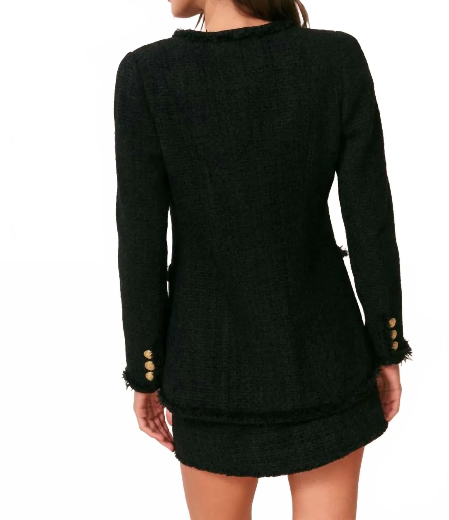 Love Shack Fancy Coats & Jackets Love Shack Fancy - Adrina Jacket in Black