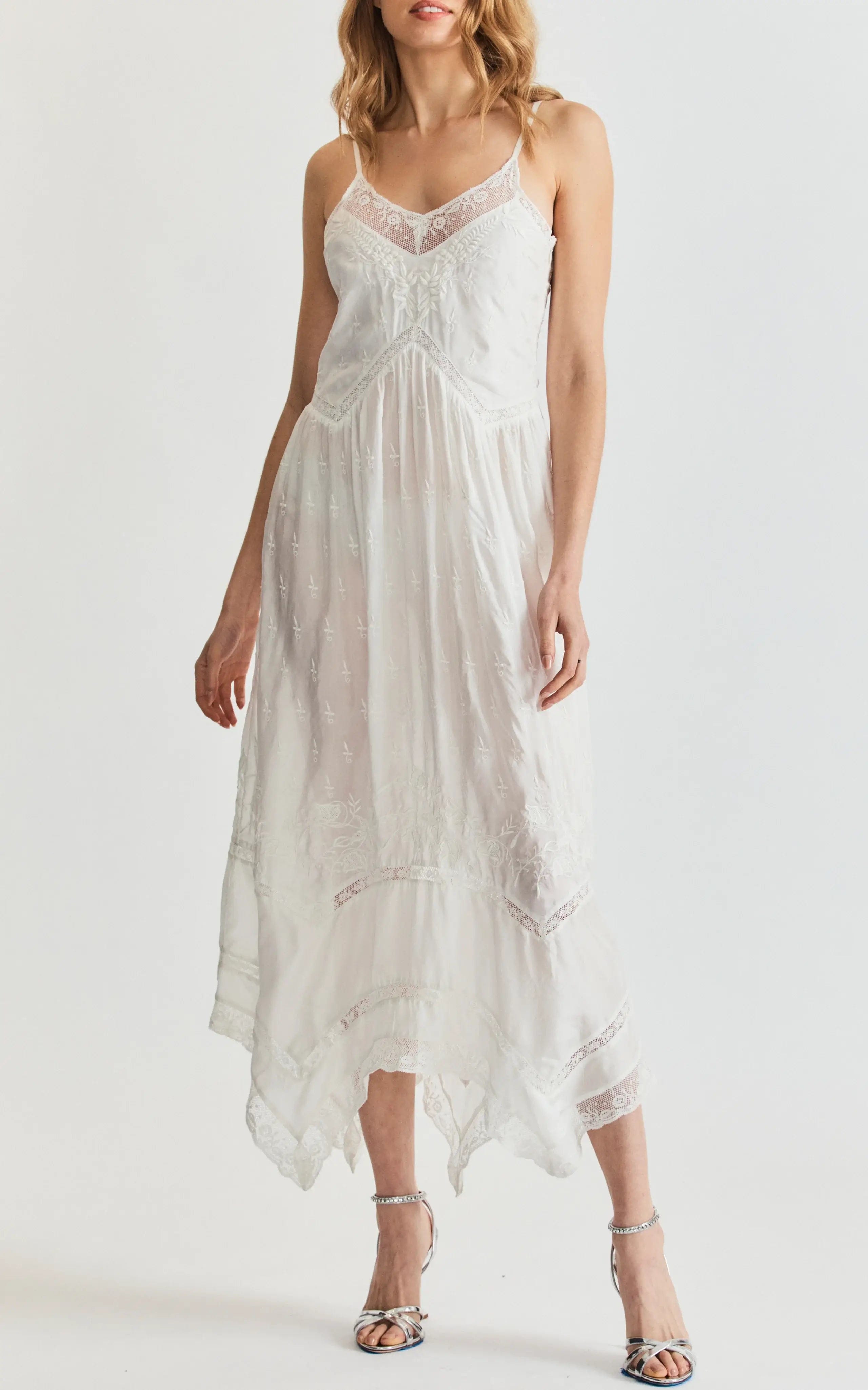 Love Shack Fancy - Beltana dress in White - women's cotton dress ...