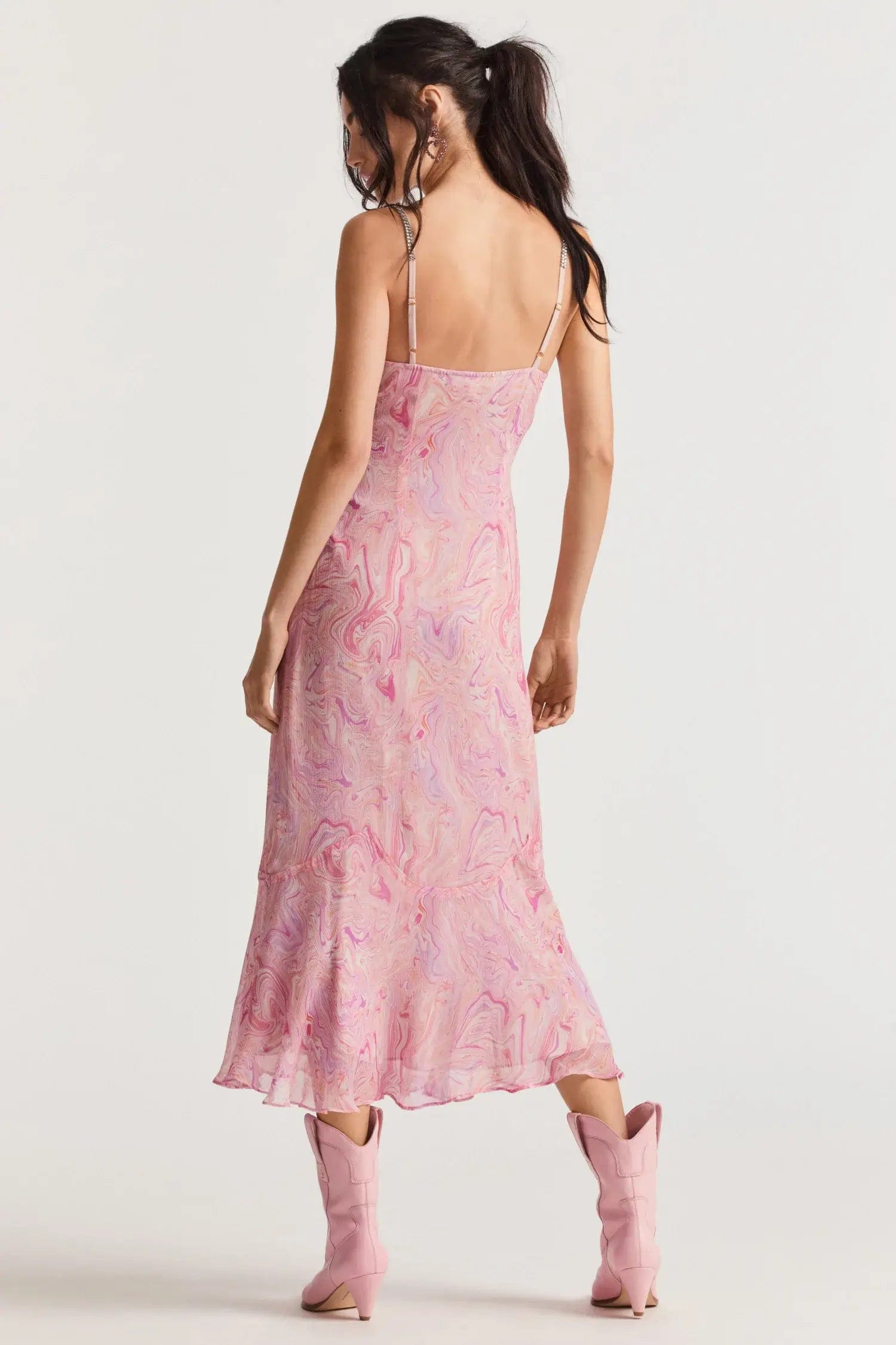 Love Shack Fancy Dresses Love Shack Fancy - Cookie Midi dress in Pink Kiss