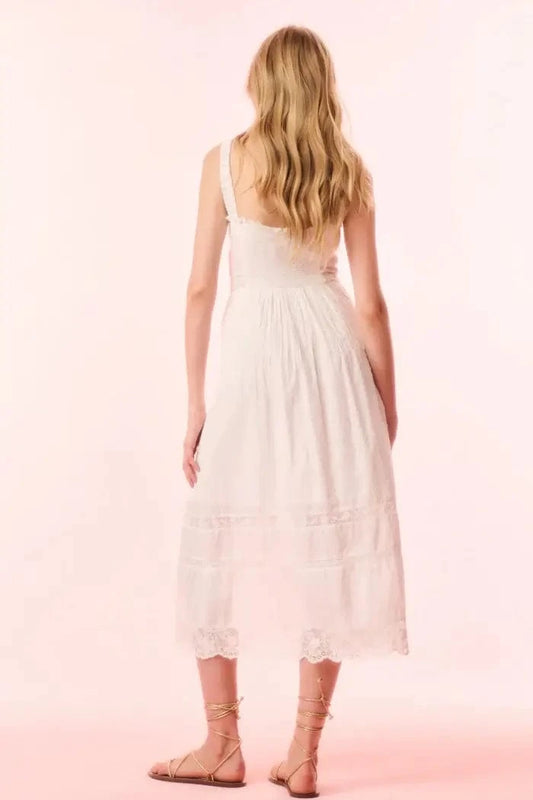 Love Shack Fancy Dresses Love Shack Fancy - Judalon Dress in Optic White