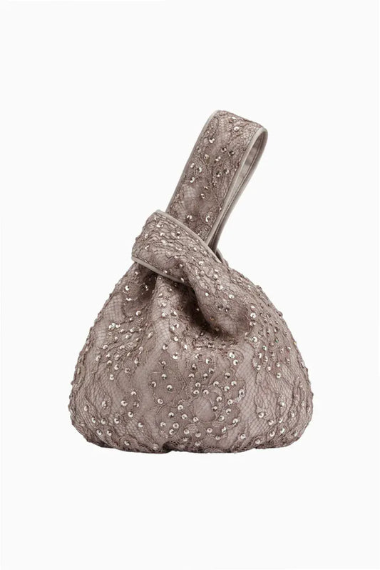 Love Shack Fancy Handbags O/S Love Shack Fancy - Aino Purse in Pewter